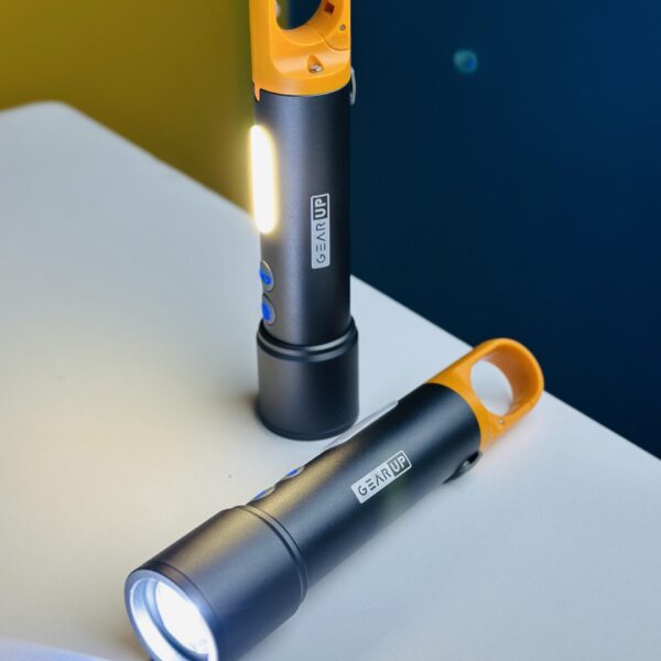 GearUP K57 Multifunctional Rechargeable Zoomable LED Flashlight